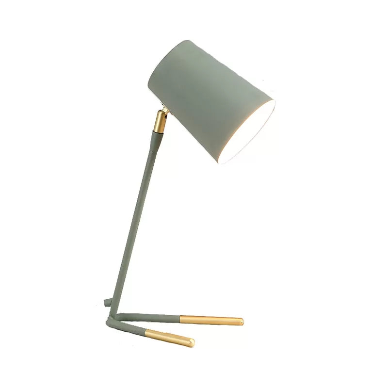 1 leichter Eimerschreibtisch Licht mit Stecker in Kabel Nordisch Metall kleines Tischlicht für den Untersuchungsraum