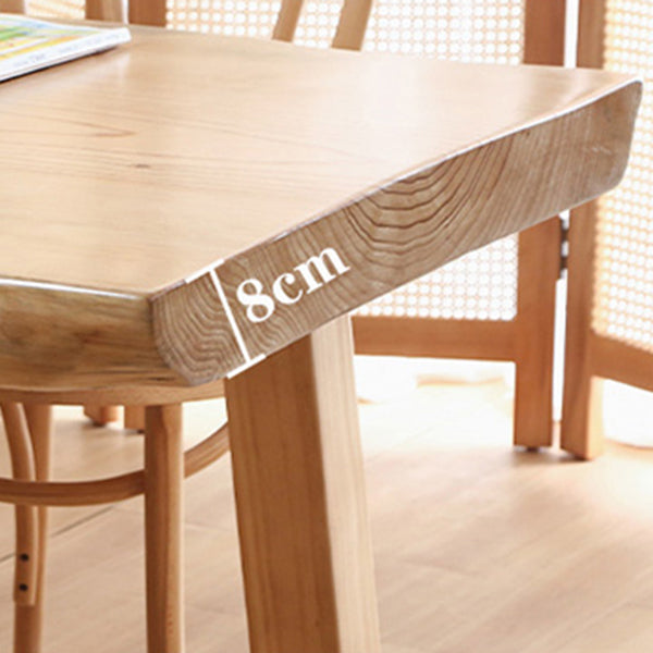 Rectangle Solid Wood Dining Table Simplicity 4 Legs Table for Dining Room