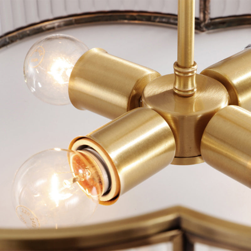 Traditional Clover Flush Mount Lighting Fixtures Bronze Living Room Flushmount Ceiling Lamp