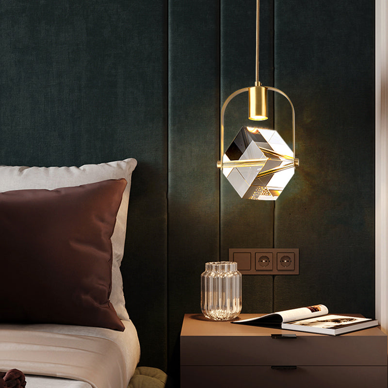 LED Crystal Chandelier Pendant Light Modern Simple Style Celling Hanging Light for Indoor