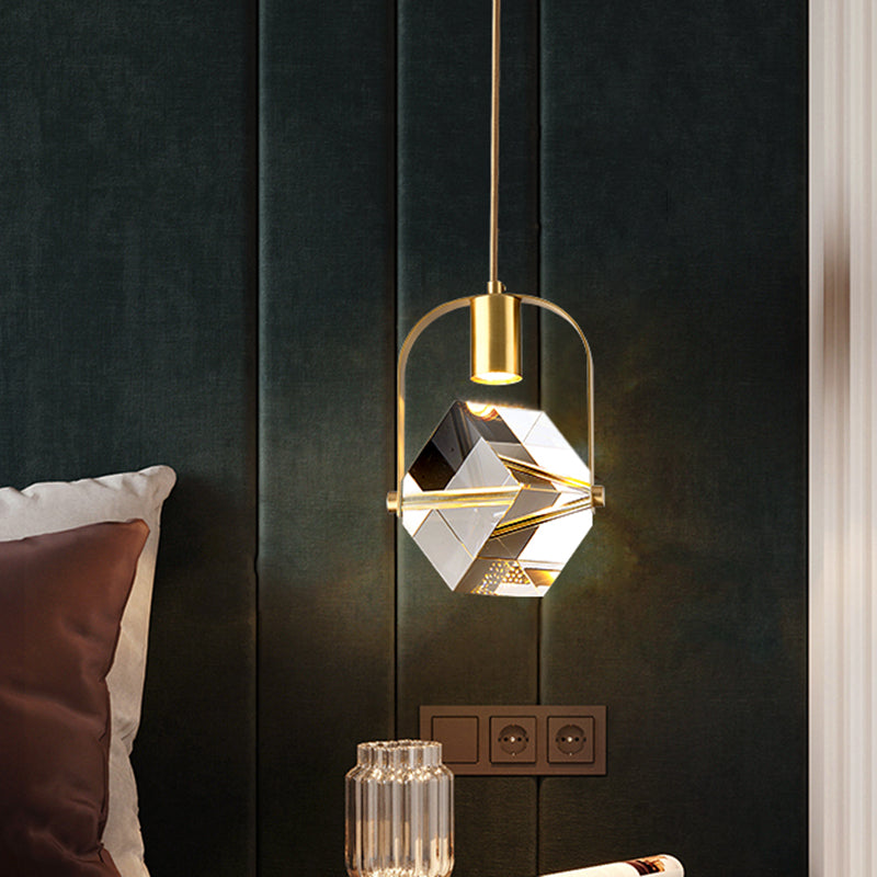 LED Crystal Chandelier Pendant Light Modern Simple Style Celling Hanging Light for Indoor