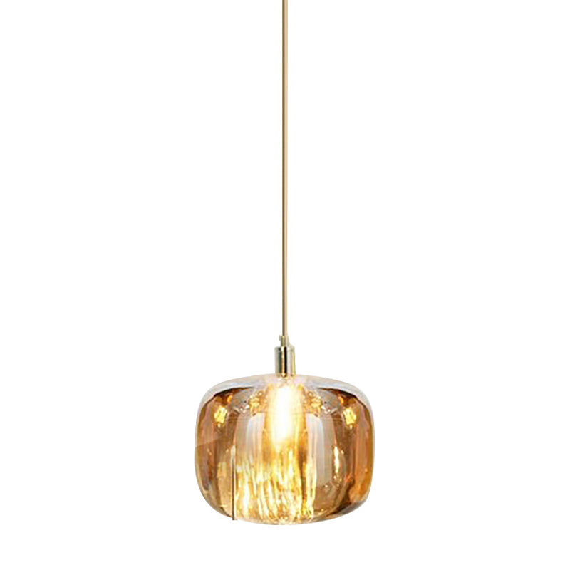 Modern Simple Style Crystal Pendant Lighting Crystal Globe Shade Hanging Lamp for Bedroom Bedside