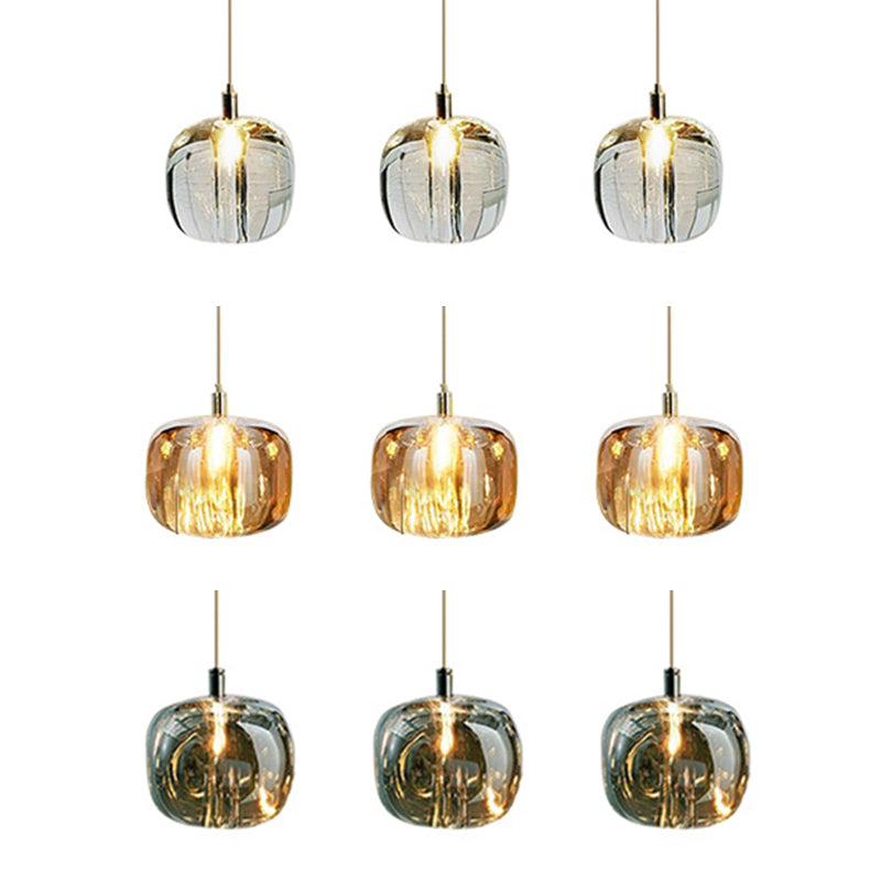 Modern Simple Style Crystal Pendant Lighting Crystal Globe Shade Hanging Lamp for Bedroom Bedside