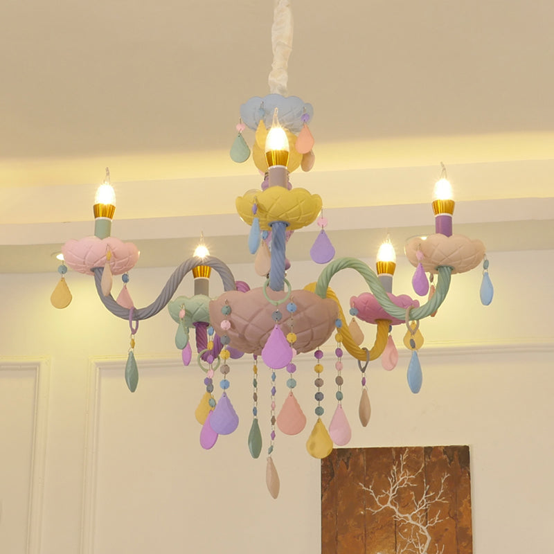 Modern Metal Sputnik Soffitto a sospensione Multi Colored Hanging Lights for Children's Room