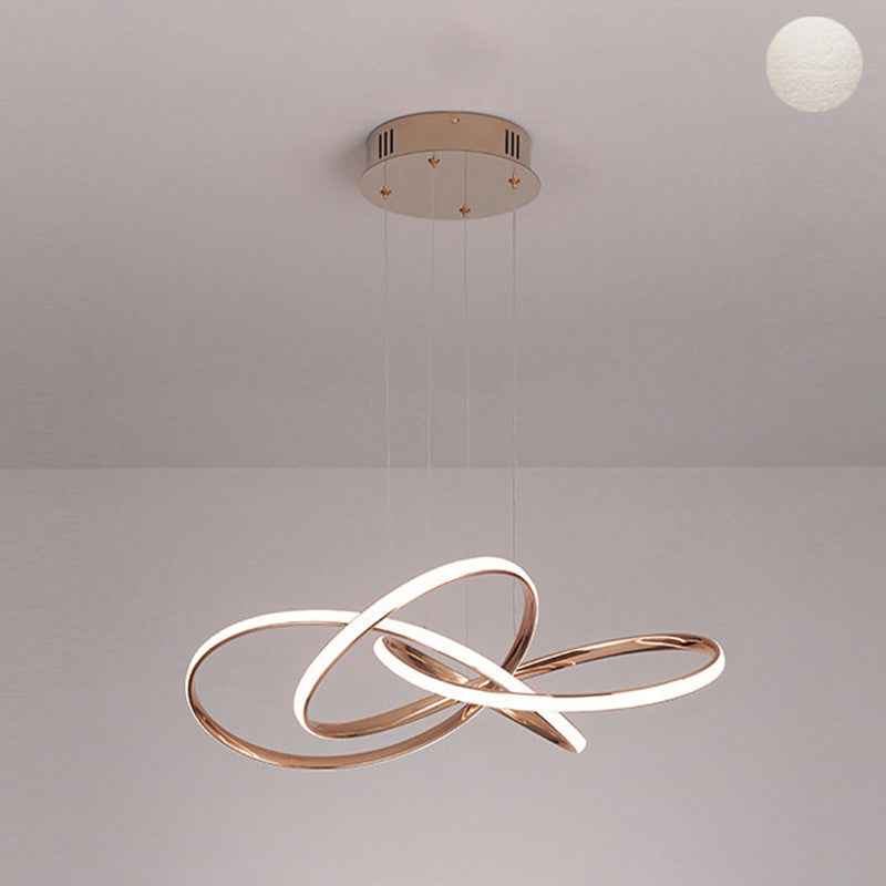 Luci a soffitto a sospensione di metallo moderno lampadario a pendente lineare per soggiorno