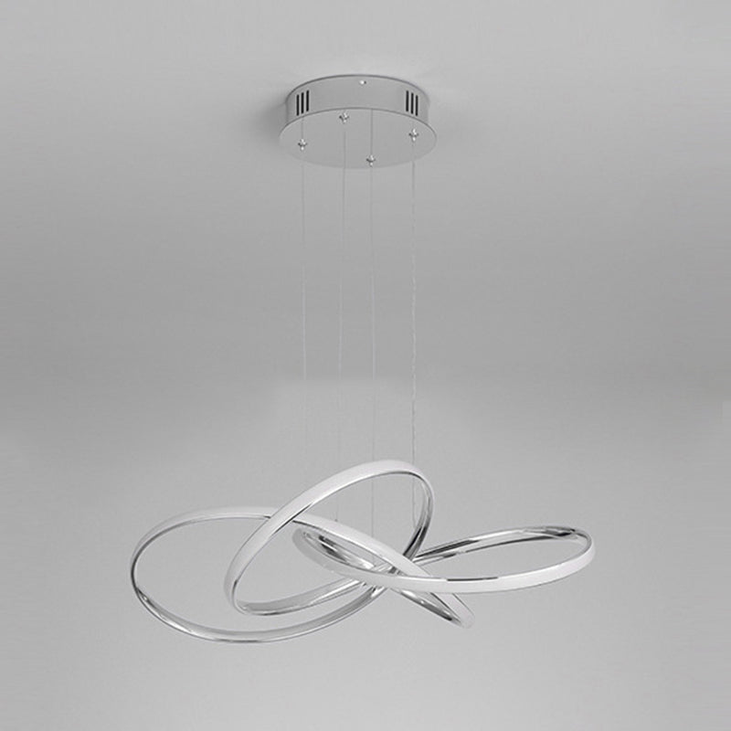 Luces de techo colgantes de metal modernas Candelera colgante lineal para sala de estar