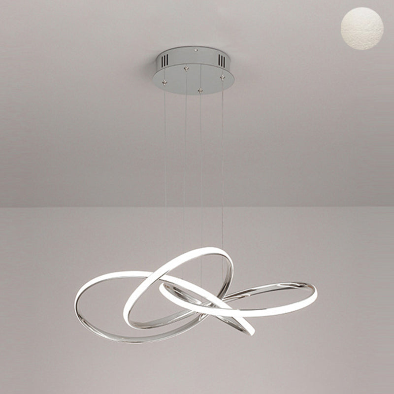 Luci a soffitto a sospensione di metallo moderno lampadario a pendente lineare per soggiorno