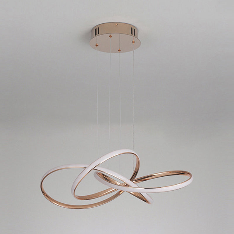 Luces de techo colgantes de metal modernas Candelera colgante lineal para sala de estar