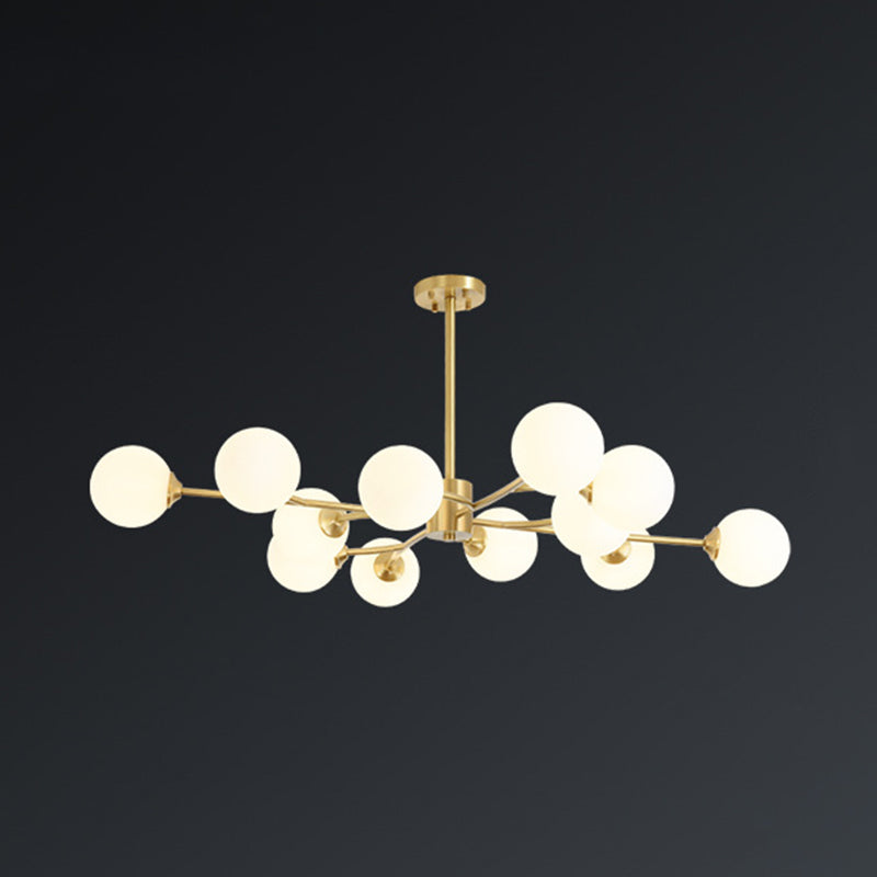 Luz de múltiples luces colgantes de vidrio lámparas de colgante de estilo moderno