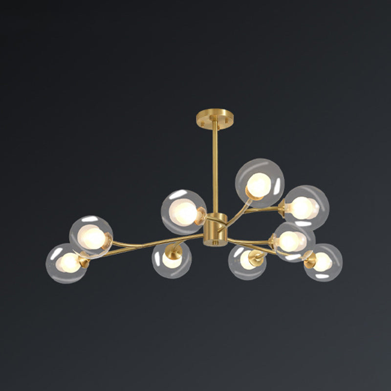 Luz de múltiples luces colgantes de vidrio lámparas de colgante de estilo moderno