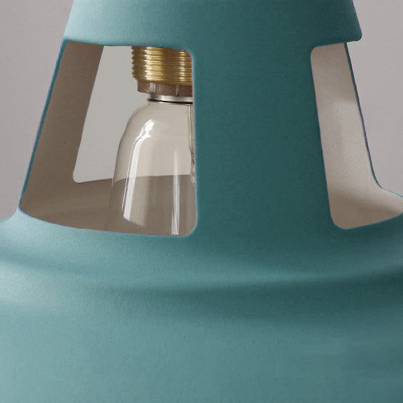 Semicircle Pendant Light Modern Style Metal 1 Light Hanging Ceiling Light