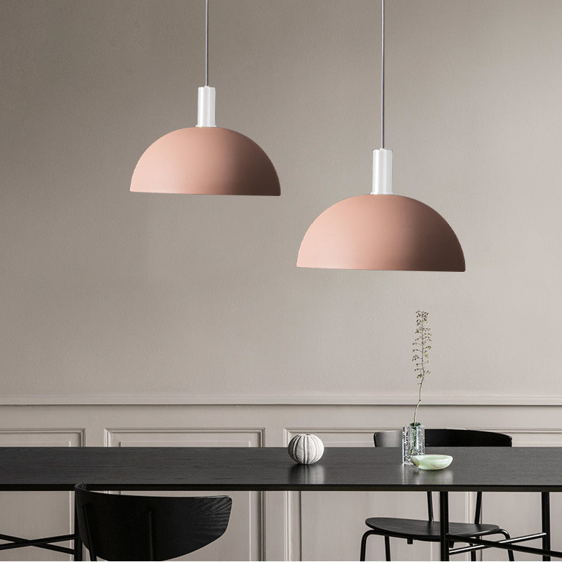 Ciondolo in stile moderno a pendente a forma di cupola in metallo 1 sospensione leggera