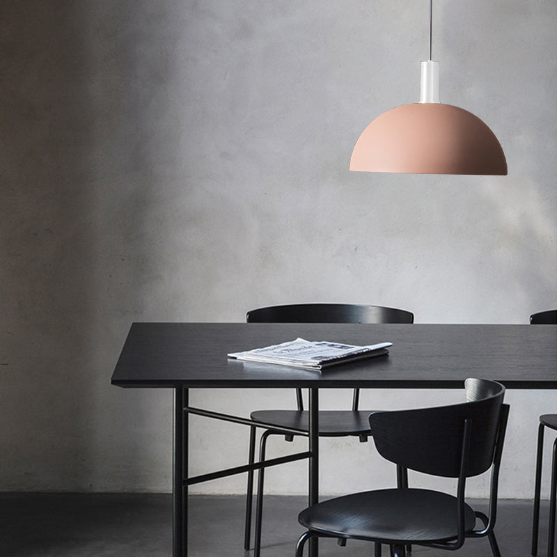 Ciondolo in stile moderno a pendente a forma di cupola in metallo 1 sospensione leggera