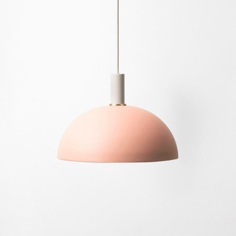 Modern Style Pendant Light Dome Shaped Metal 1 Light Suspension Pendant