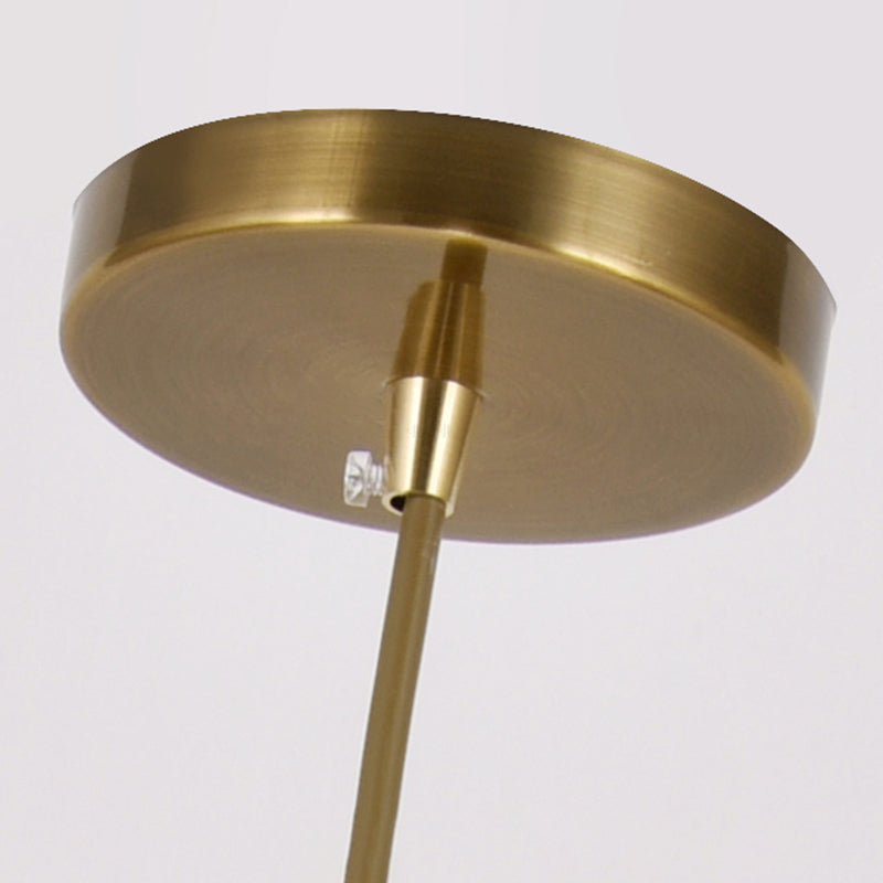 1-Light Ripped Shade Hanging Lamp, Contemporary Ribbed Glass Hanging Light