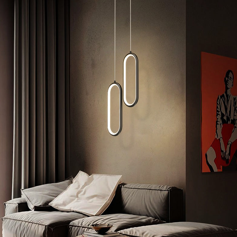 Geometric Metal Suspended Lighting Fixture Modern Style Pendant Lighting Fixtures