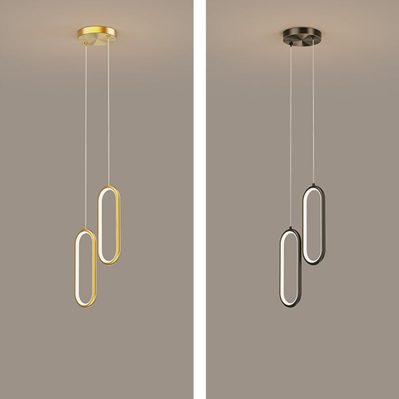 Geometric Metal Suspended Lighting Fixture Modern Style Pendant Lighting Fixtures