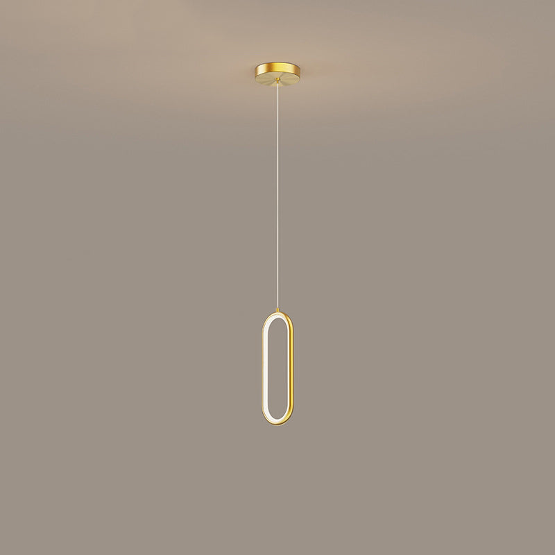 Geometric Metal Suspended Lighting Fixture Modern Style Pendant Lighting Fixtures