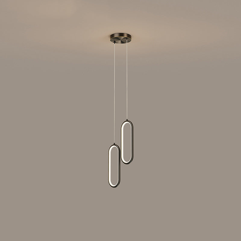 Geometric Metal Suspended Lighting Fixture Modern Style Pendant Lighting Fixtures