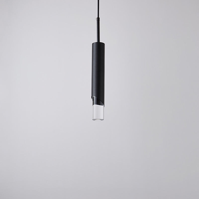 Moderner Stil 1-Licht hängende Anhänger Lichter Acrylzylindrische Anhängerleuchten