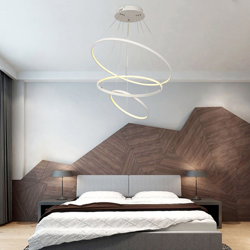 Lampade a sospensione multi -luci in metallo strati moderni in stile appendetta