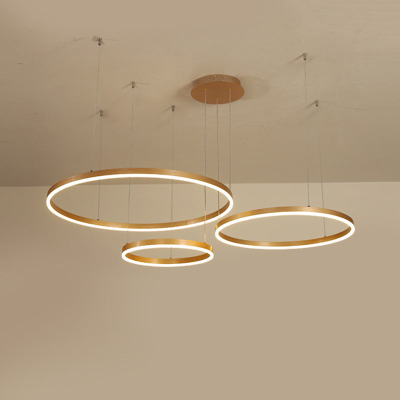 Multi Lights Metal Suspension Pendant Lamp Tiers Modern Style Suspended Lighting Fixture