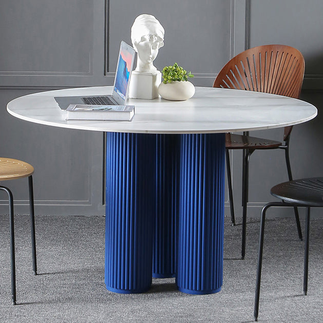 Round Dining Dinette Table Simplicity Style Tripod Base Home Furniture