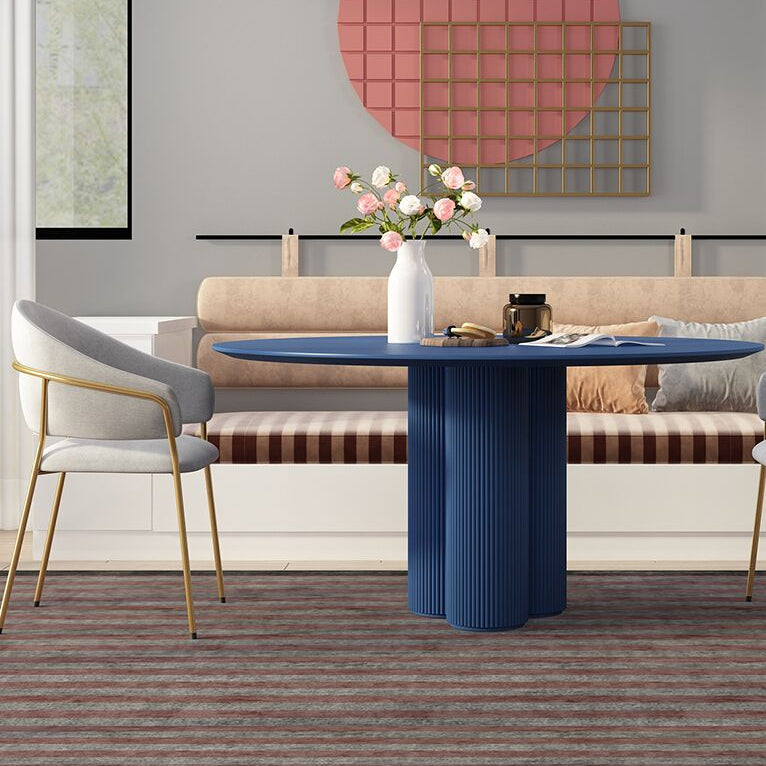 Round Dining Dinette Table Simplicity Style Tripod Base Home Furniture