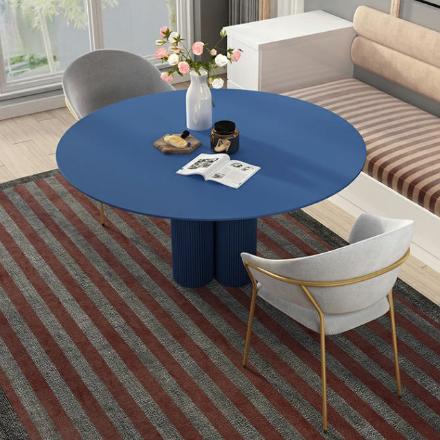 Round Dining Dinette Table Simplicity Style Tripod Base Home Furniture