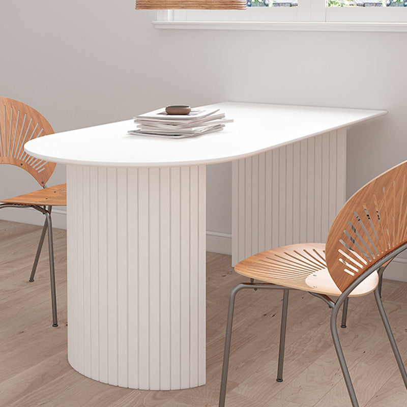 Mesa de comedor contemporánea de madera maciza mesa de mármol de mesa de comedor para comedor y cocina
