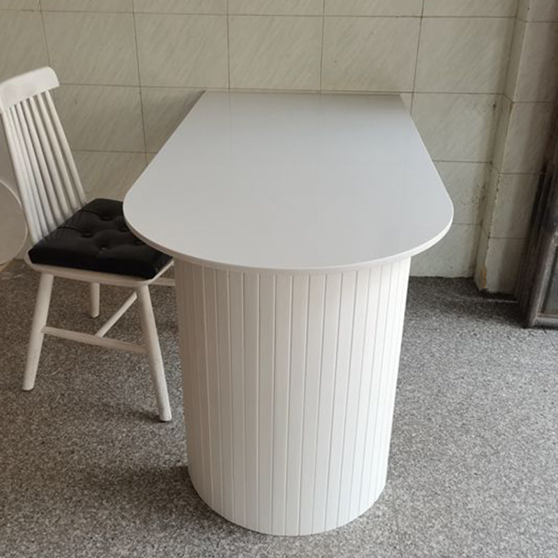 Mesa de comedor contemporánea de madera maciza mesa de mármol de mesa de comedor para comedor y cocina