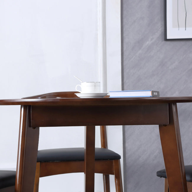 Mesa de comedor de madera maciza de estilo moderno con 3 patas para uso en el hogar