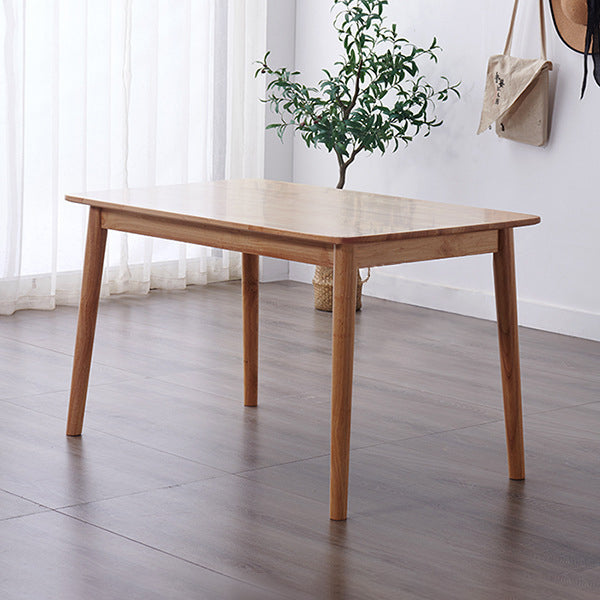 Table à manger en bois massif de style moderne rectangulaire Table à manger pour la maison