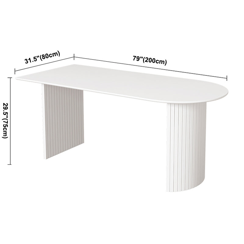 Mesa de comedor contemporánea de madera sólida Mesa de comedor de mármol de mármol para comedor para comedor