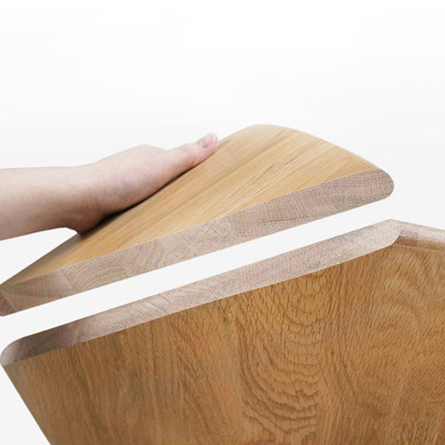 Moderner massiver Holz Esstisch Rechtecktisch mit 4 Beinen für Esszimmer