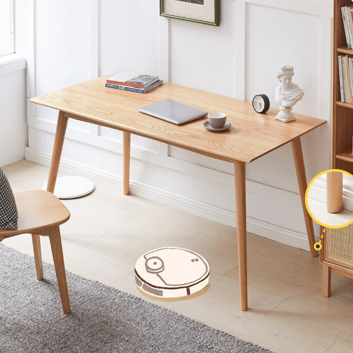 Eigentijdse eettafel eiken stevige houten tafel met 4 poten voor keuken diner eetkamer