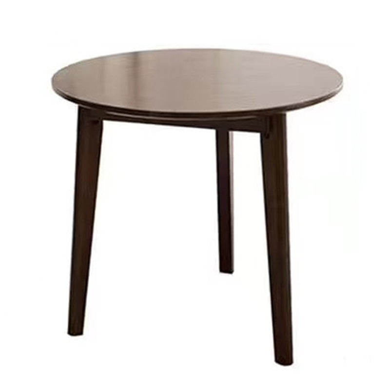 Rubberwood Solid Wood Tripod Table Simplicity Dining Table Round for Kitchen Home
