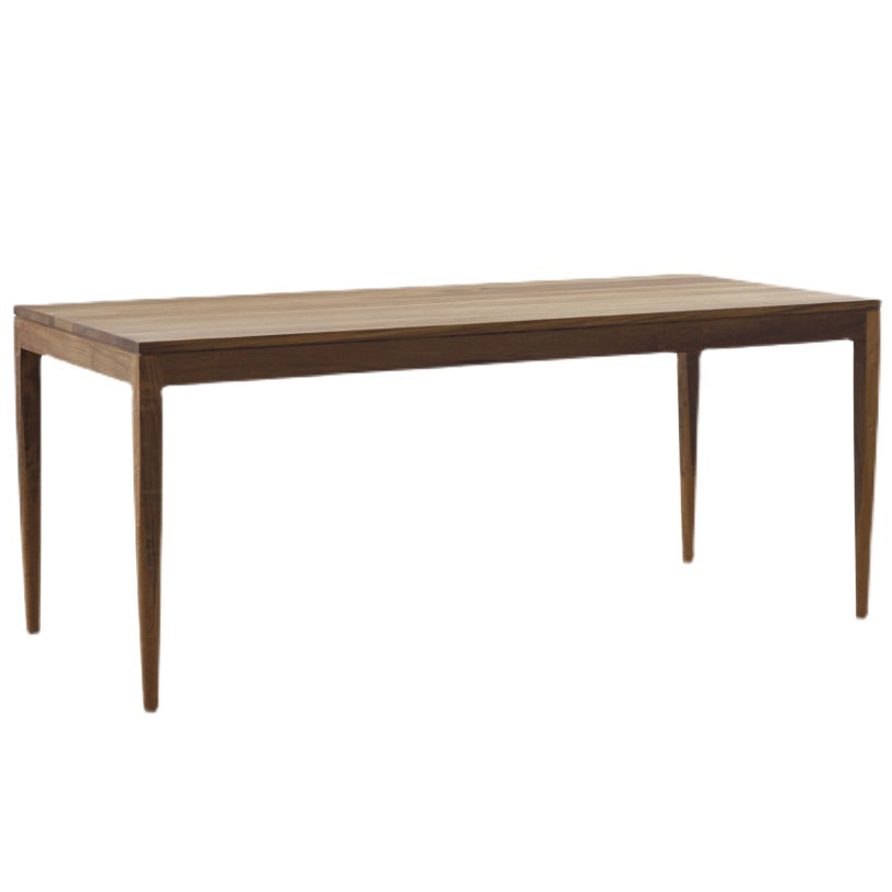Solid Wood Brown Tone Dining Table Simplicity 4 Legs Table for Dining Room