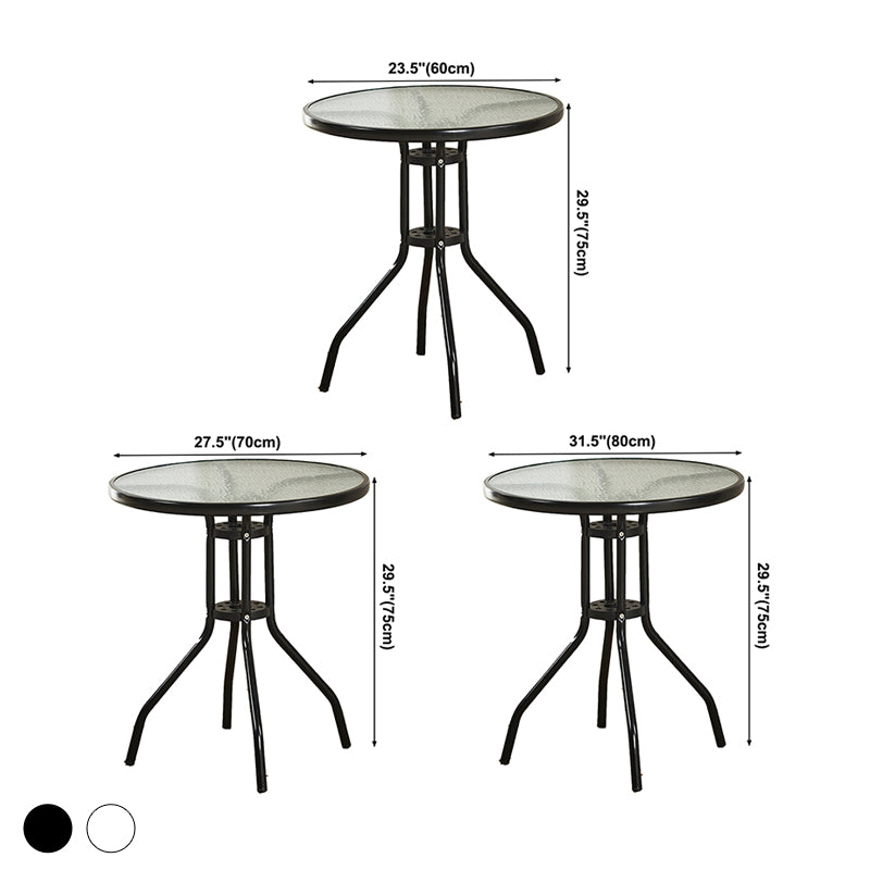 Zeitgenössischer runder Esstisch klaren, temperamentvoller Glas Tisch mit Sockelbasis