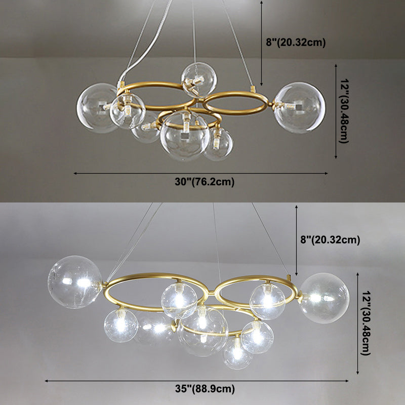 Bubbles Lighting de lámpara de lámpara moderna lámpara de lámpara de lámpara de múltiples luces