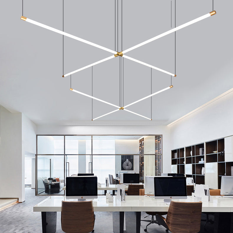 Linear Island Lighting Island Light Fixture Modern Pendant Light Acrylic