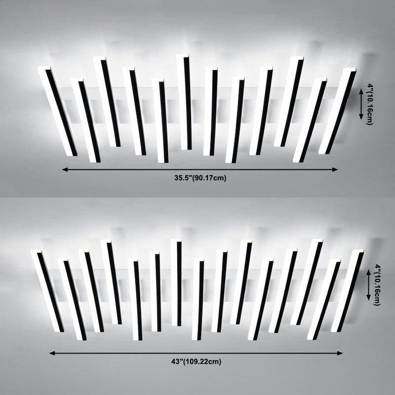 Lineaire inbouwplafondlamp Led-plafondverlichting Hedendaagse inbouwverlichting