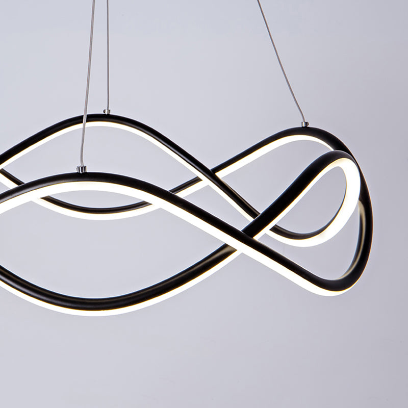 Araña colgante de metal estilo moderno 1 lámpara de lámpara de luz iluminación