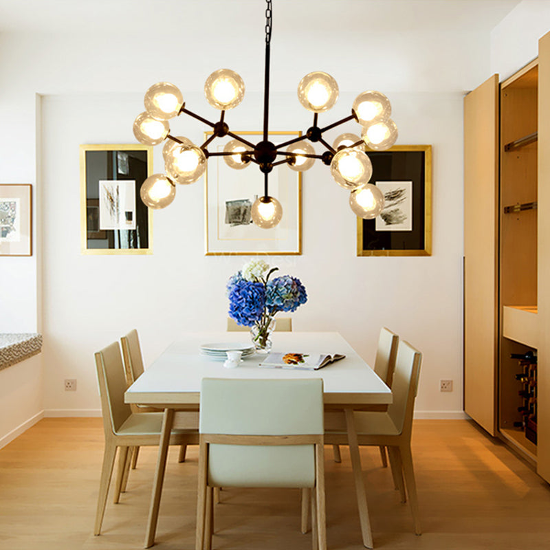 Lámpara de lámparas de múltiples luces de vidrio de estilo Starburst estilo moderno