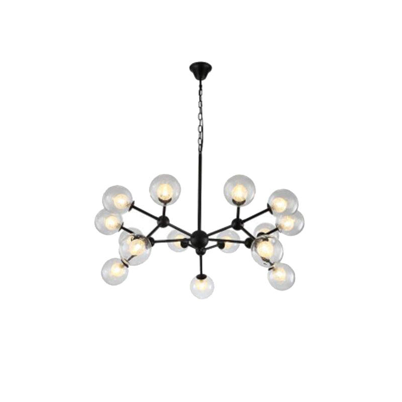 Lámpara de lámparas de múltiples luces de vidrio de estilo Starburst estilo moderno