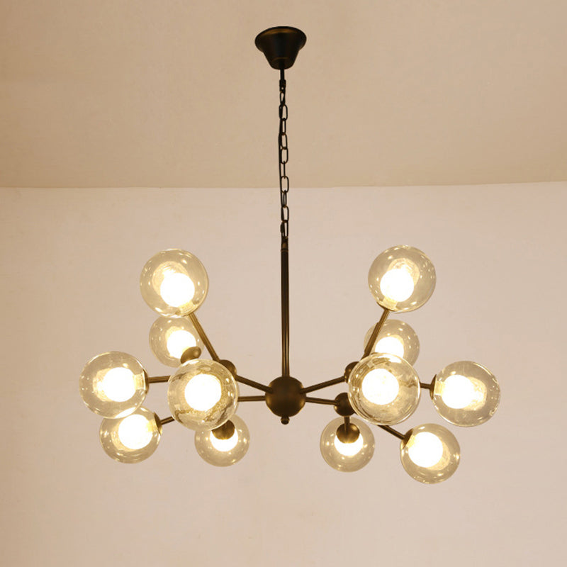 Lámpara de lámparas de múltiples luces de vidrio de estilo Starburst estilo moderno