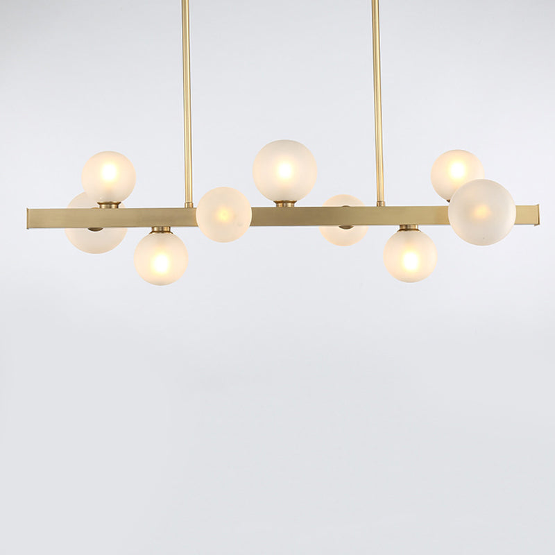 Lustre de style bubble îlot moderne 7 lumières luminaires pendentifs