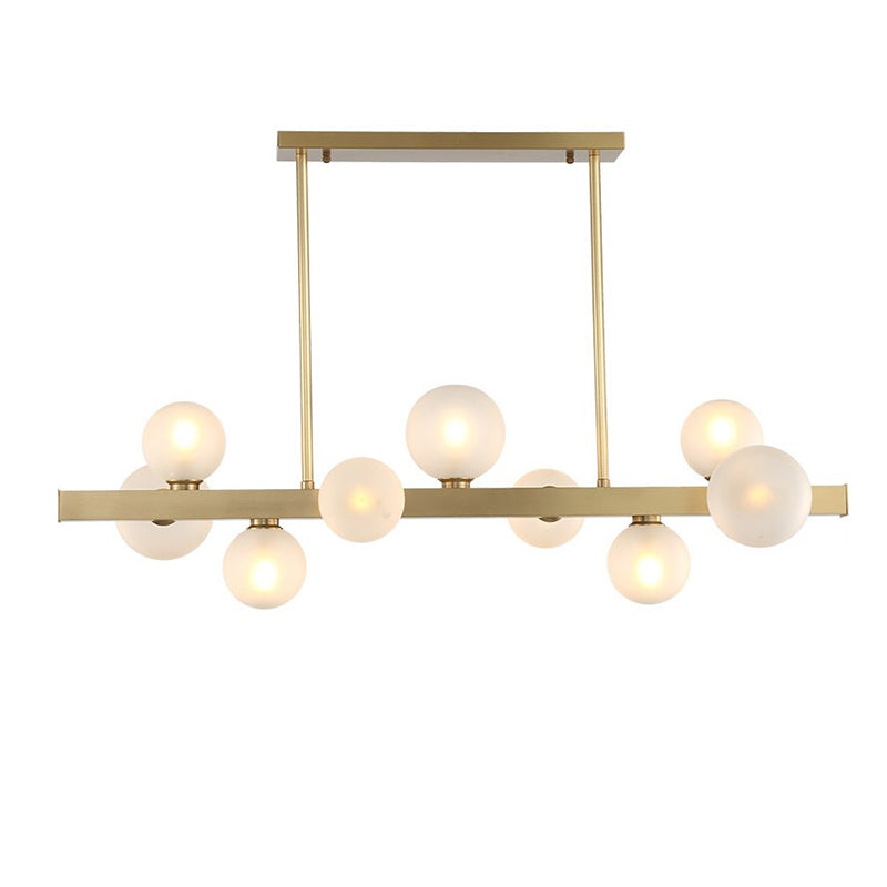 Lustre de style bubble îlot moderne 7 lumières luminaires pendentifs