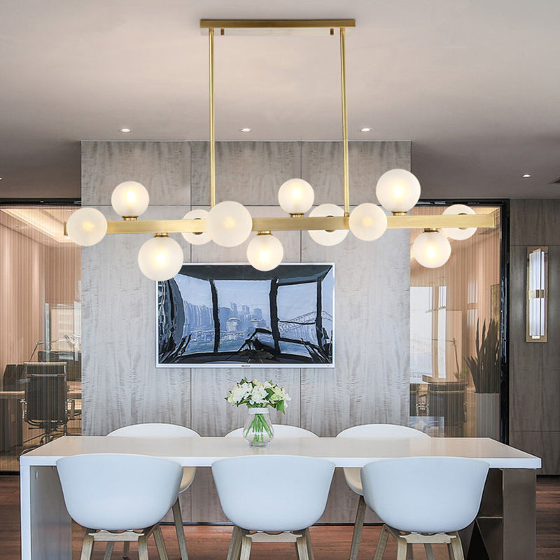 Lustre de style bubble îlot moderne 7 lumières luminaires pendentifs