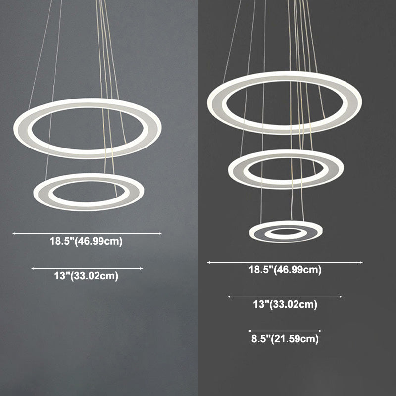 Luces de techo colgantes de cristal modernos Candelera colgante de niveles escalonados para el comedor